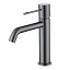 Grifo lavabo monomando Génova gun metal apertura en frio de Imex
